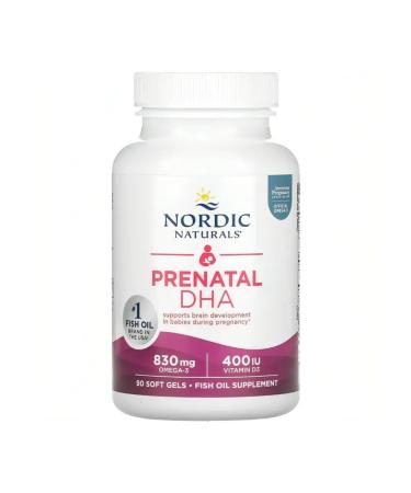 Nordica Naturals Prenatal dha omega 3 + d3 for pregnant women 90 capsules - Buy Online on GoSupps.com