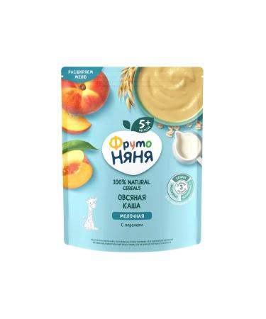 Frutonyanya Milk oatmeal with a peach 200g 4pcs - Buy Online on GoSupps.com