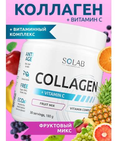 SOLAB Collagen with vitamin C hydrolyzed tropic