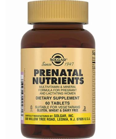 SOLGAR PRENATABS 60 tablets - Buy Online on GoSupps.com