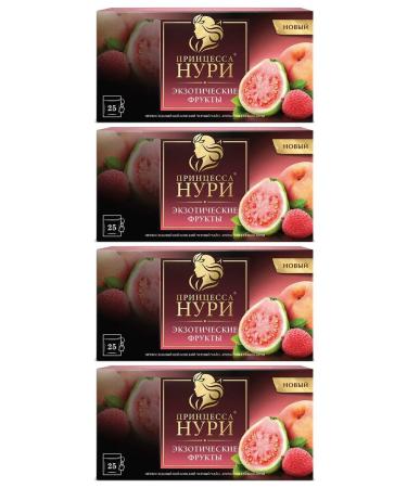 Princess Nuri Tea black exotic fruits guaava faces 4pcs of 25pack - Buy Online on GoSupps.com