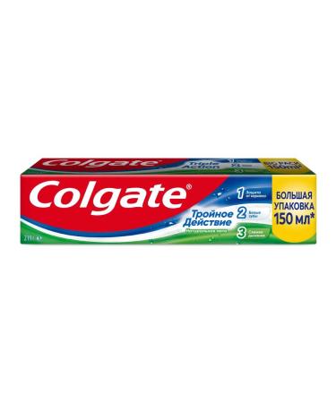 COLGATE Triple effect of natural mint 150 ml toothpaste - Buy Online on GoSupps.com