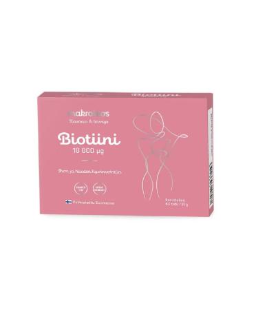Makrobios Biotiini Biotini Vitamins 10 000 g - 60 tab