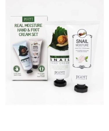 Jigott Moisturizing set of creams with mucin snails for arms and legs - Buy Online on GoSupps.com