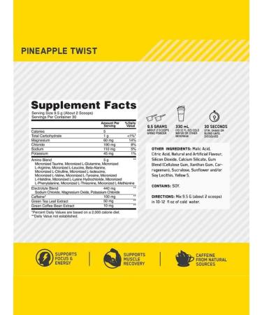 Optimum Nutrition Amino acids Essential Amino Energy + Electrolytes 285 g - Buy Online on GoSupps.com