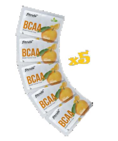 Fitrule Nutrition Set of probes 5pcs Fitrule BCAA 2 1 1 with an orange taste