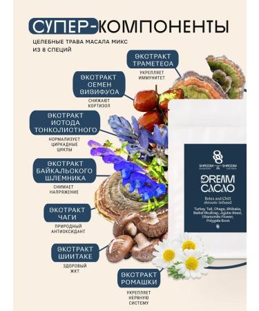 SHROOM SHROOM Cocoa on mushrooms without sugar for good sleep Dream - Buy Online on GoSupps.com
