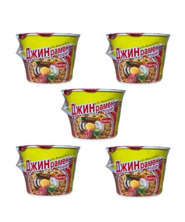 Ottogi Lapsha Jin Ramen Acute Jin Ramen Hot 110 g 5 pcs