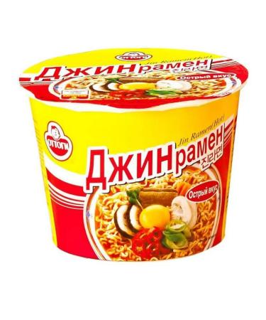 Ottogi Lapsha Jin Ramen Acute Jin Ramen Hot 110 g 5 pcs - Buy Online on GoSupps.com