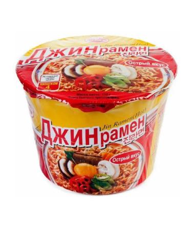 Ottogi Lapsha Jin Ramen Acute Jin Ramen Hot 110 g 5 pcs - Buy Online on GoSupps.com