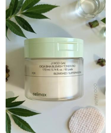 Celimax Soothing toner Pads with acids and centella for the face - Buy Online on GoSupps.com