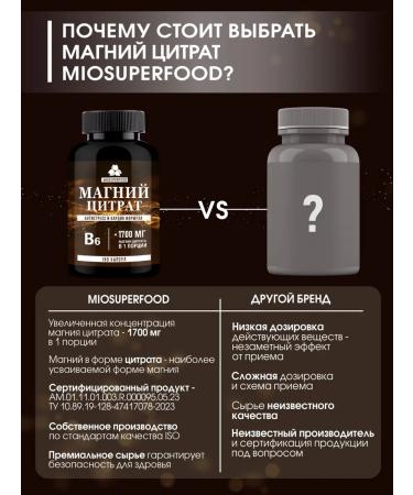 Myosuperfood Vitamins magnesium B6 160 capsules - Buy Online on GoSupps.com