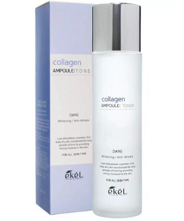 EKEL Toner for the face with collagen moisturizing the restorative - Buy Online on GoSupps.com