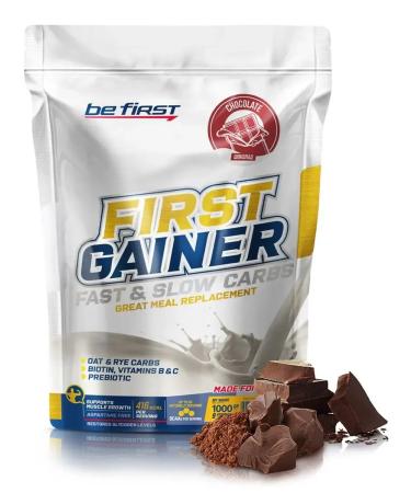 Be First Gainer Fast and Slow Carbs 1000 g chocolate