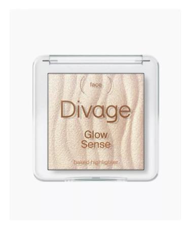 DIVAGE Highlighter for the face baked Glow Sense tone 01