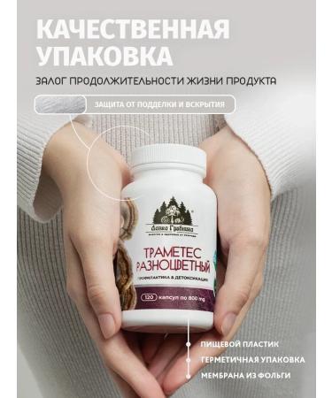 Mushroom Picker's Shop Trames mushroom energy and health in capsules 120 pcs 800 mg - Buy Online on GoSupps.com