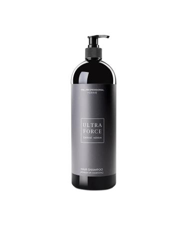 TNL PROFESSIONAL Male shampoo for hair with black coal with a dispenser of 1000 ml