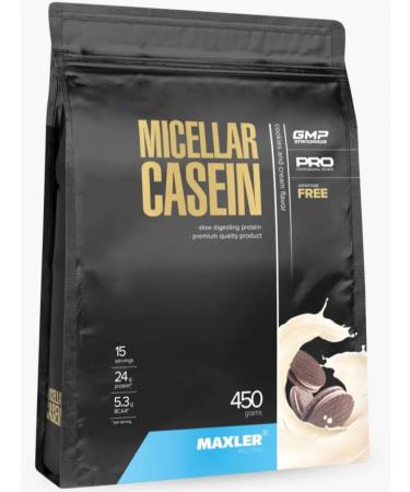 maxler Casein micellar without sugar 450 g cookies with cream - Buy Online on GoSupps.com