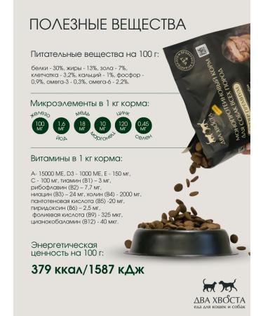 Two tails Dry food for dogs of small breeds of a turkey 1.5 kg - Buy Online on GoSupps.com