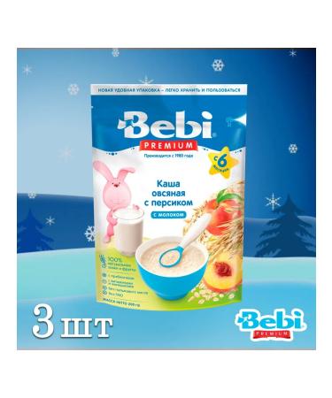 Bebi Premium Oatmeal milk porridge with a peach 600 grams - Buy Online on GoSupps.com