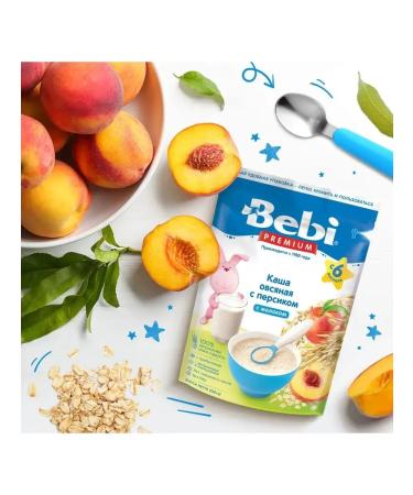 Bebi Premium Oatmeal milk porridge with a peach 600 grams - Buy Online on GoSupps.com