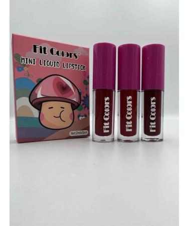 Fit Colors Set of lipstick for lip 3 in 1 pink