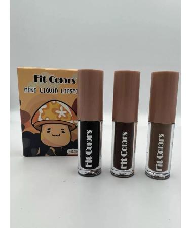Fit Colors A set of lipstick for lip 3 in 1 brown
