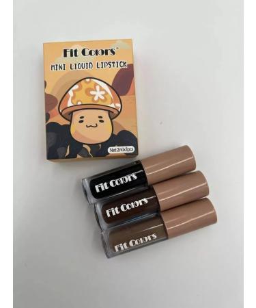 Fit Colors A set of lipstick for lip 3 in 1 brown - Buy Online on GoSupps.com