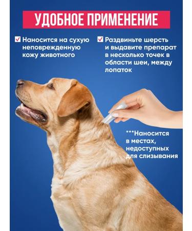 GOOD DOG & CAT Drops for dogs from ticks fleas and belly -eaters 3 pcs - Buy Online on GoSupps.com