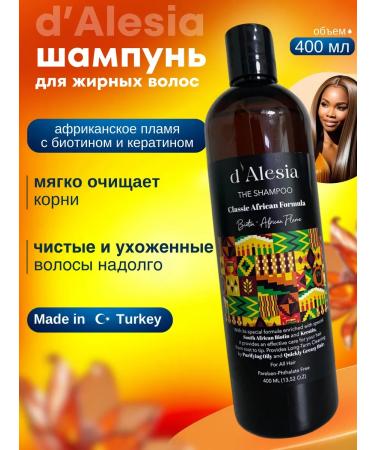d'Alesia Fatty hair shampoo with biotin and keratin 400 ml