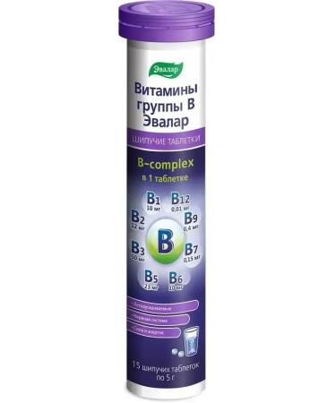 Evalar B vitamins sparkling tablets No. 15 each 5 g