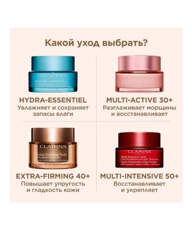 Clarins Anti-aging night skin cream Extra-Firming 40+ - Buy Online on GoSupps.com