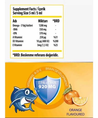Omega 3 syrup children - Buy Online on GoSupps.com