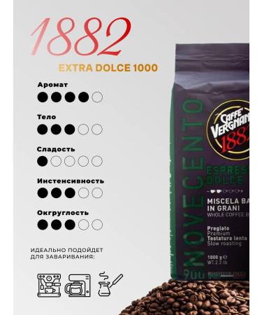 VERGNANO Coffee in grains 1 kg Dolce 900 - Buy Online on GoSupps.com
