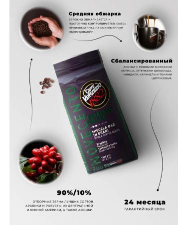 VERGNANO Coffee in grains 1 kg Dolce 900 - Buy Online on GoSupps.com