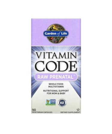 Garden of Life For pregnant women Vitamin Code Raw Prenatal 90 caps