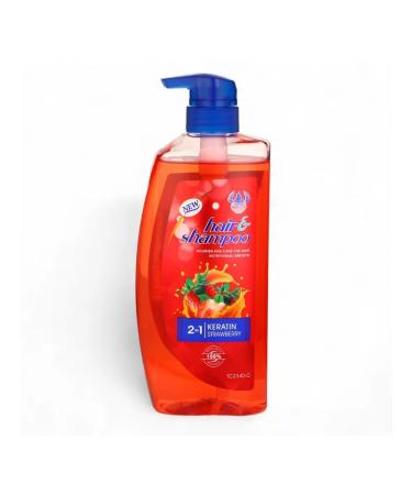 love Hair shampoo with keratin and strawberry extract power