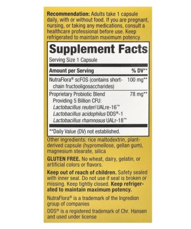 Nature's Way Primadophilus Reuteri probiotic 5 billion 30 capsules - Buy Online on GoSupps.com