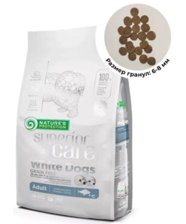 Nature's Protection NP SC Whit Dogs Grain Free Small Breeds with white fish 10 kg - Buy Online on GoSupps.com
