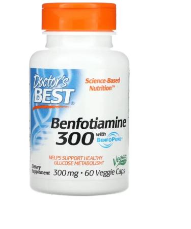 Proper nutrition Benfotiamine with Benfopure 300 mg 60 vegetarian capsules