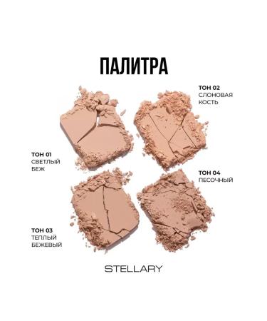 Stellary Compact face powder COMPACT POWDER tone 03 - Buy Online on GoSupps.com