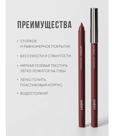SHENY Professional Lip pencil persistent matte tone 04 - Buy Online on GoSupps.com