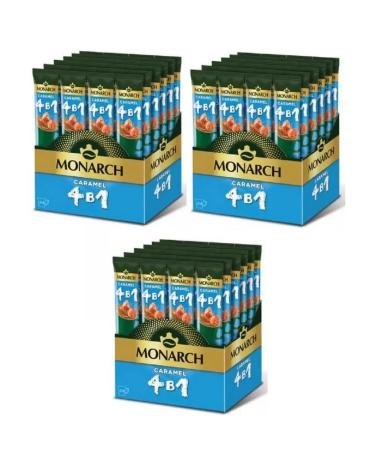 Monarch Soluble coffee 4 in 1 Caramel caramel 3 pcs - 24p