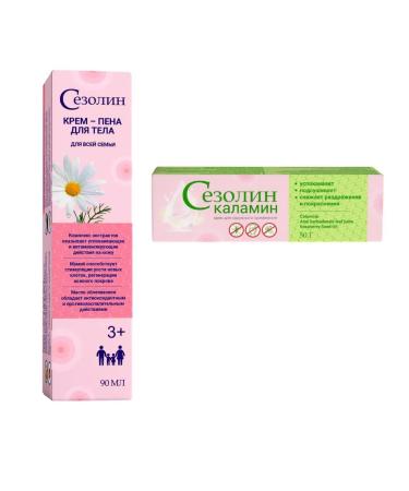 Sezolin Cream-pen for body 90ml+body cream 50g kalamin 1+1