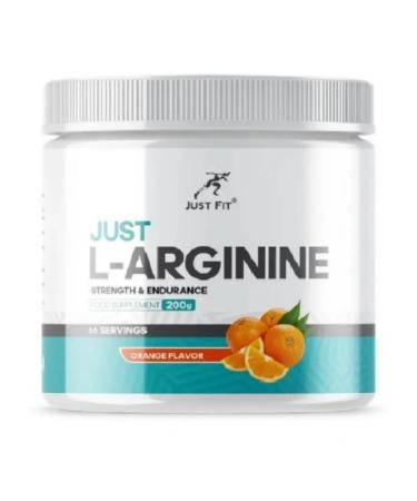 JUST FIT Just Arginine L-Arginine 200 g with orange taste