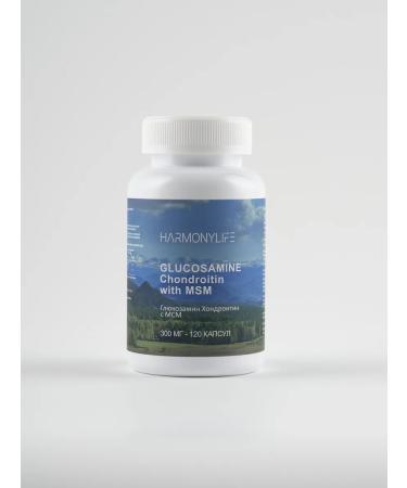 HarmonyLife Glucosamine chondroitin MSM for joints 120 capsules - Buy Online on GoSupps.com