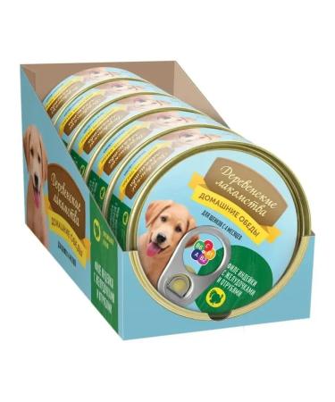 Country delicacies Canned goods for puppies of turkey fillet ventricles bran 100 g (5pcs)