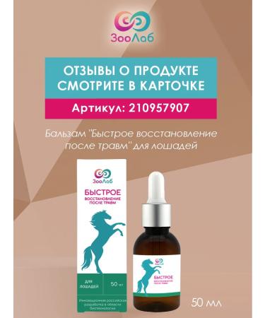 ZooLab Quick recovery after injuries for horses 50 ml - Buy Online on GoSupps.com