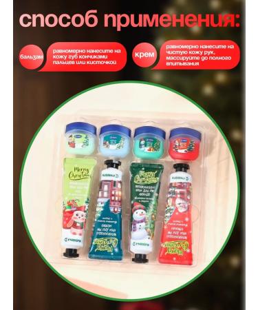 TopStore99 New Year's set of hand cream and lip balm - Buy Online on GoSupps.com