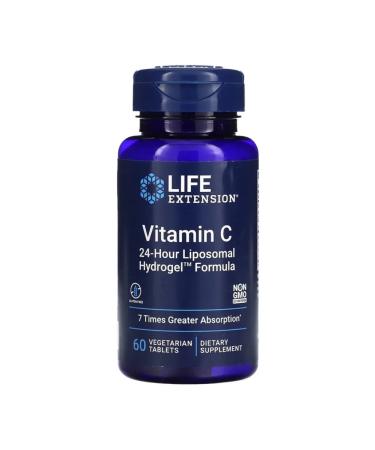 Life extension Vitamin C Vitamin C 24-Hour Liposomal Hydrogel 60 tablets - Buy Online on GoSupps.com